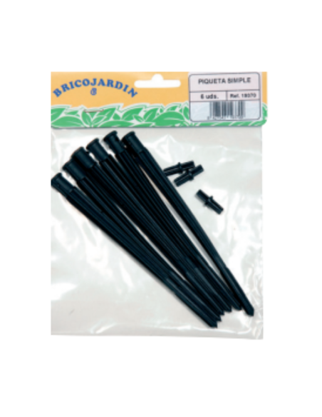 Piqueta simple riego (6 uds) embalaje